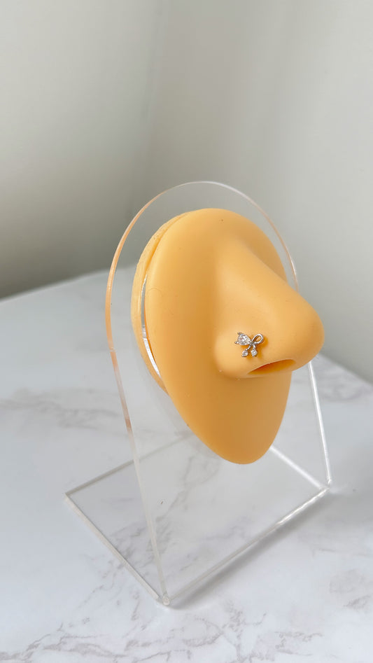 Miffy nose stud ~ silver