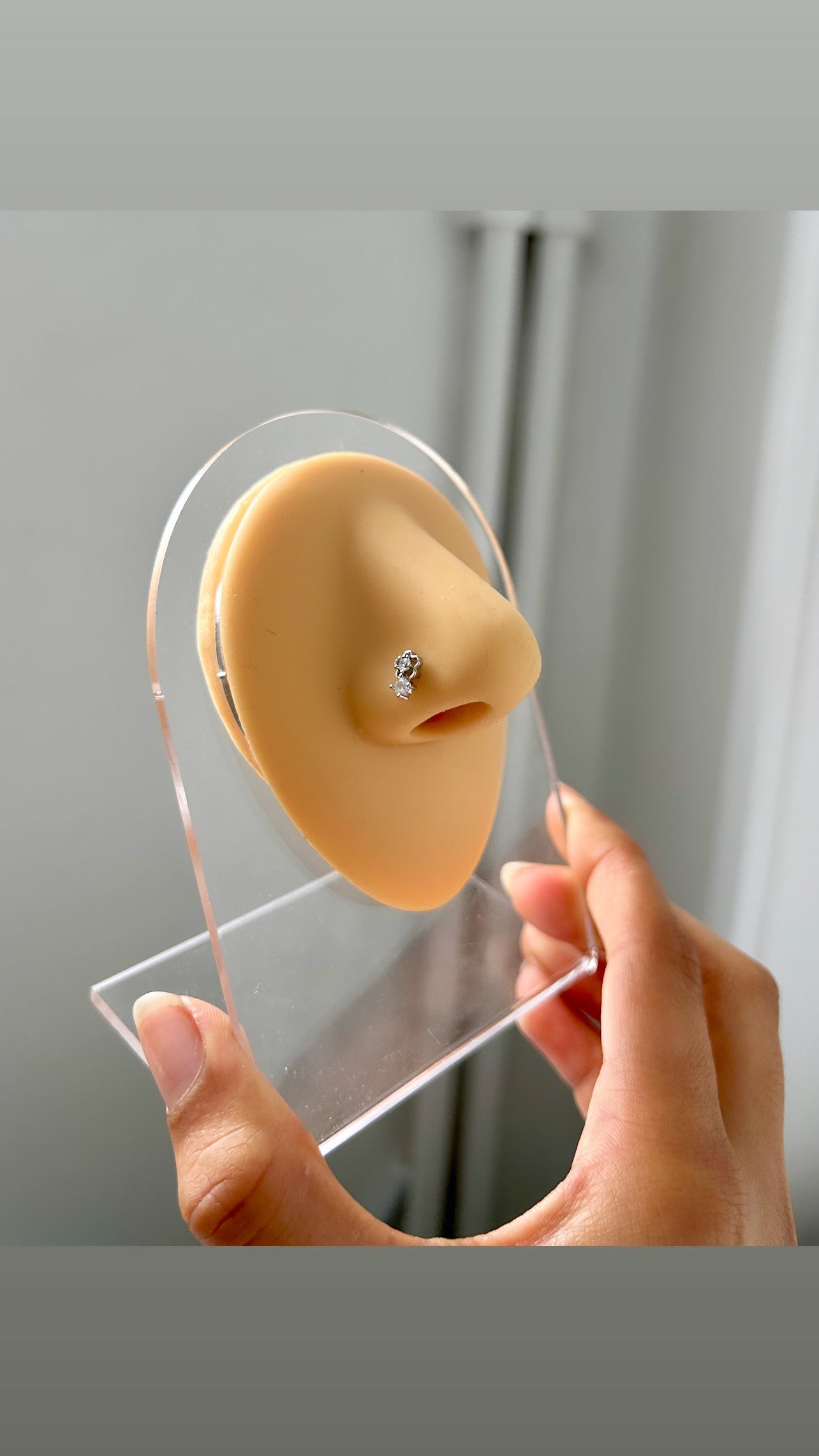 Aila nose stud ~ silver
