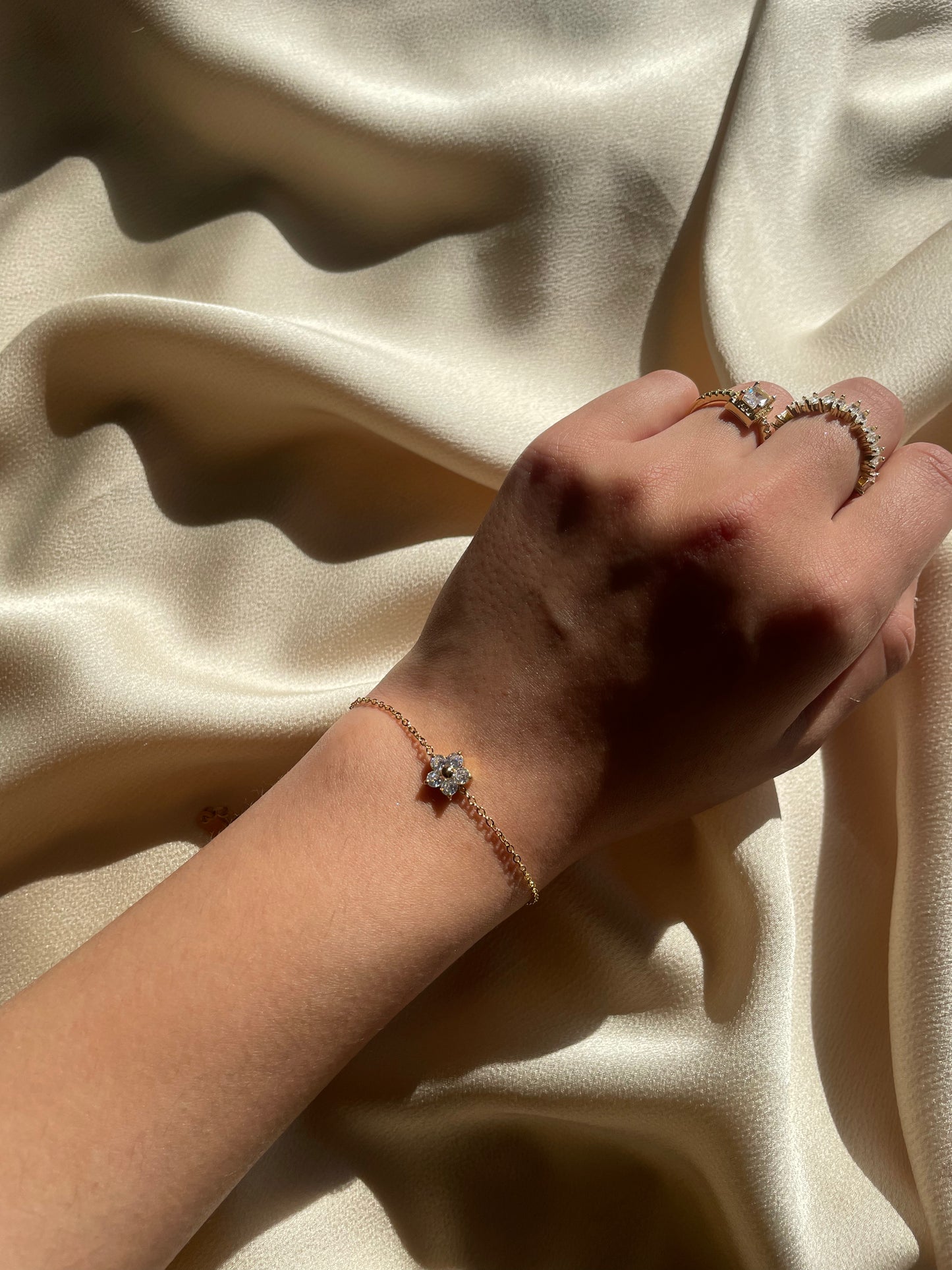 Sakura bracelet~ crystal clear