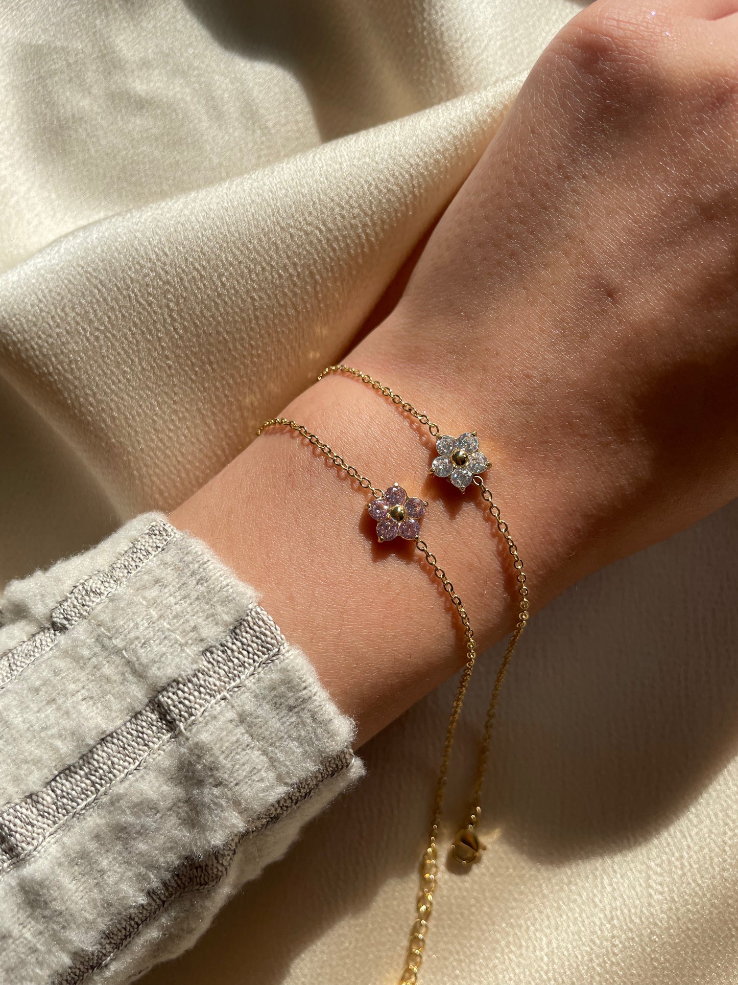 Sakura bracelet~ crystal clear