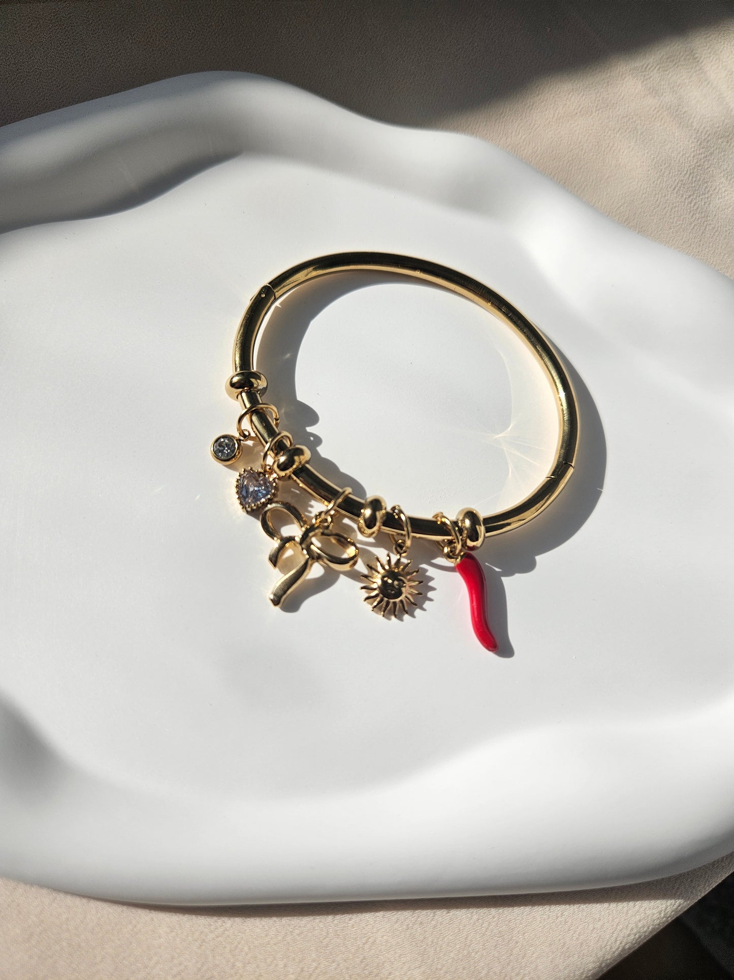Pepper Charm Bangle