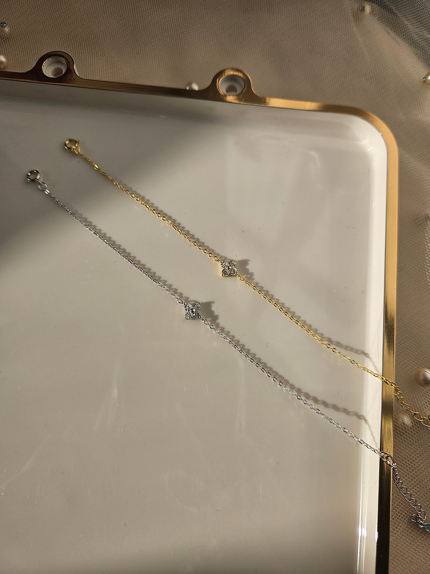 Evangeline bracelets ~ gold/silver