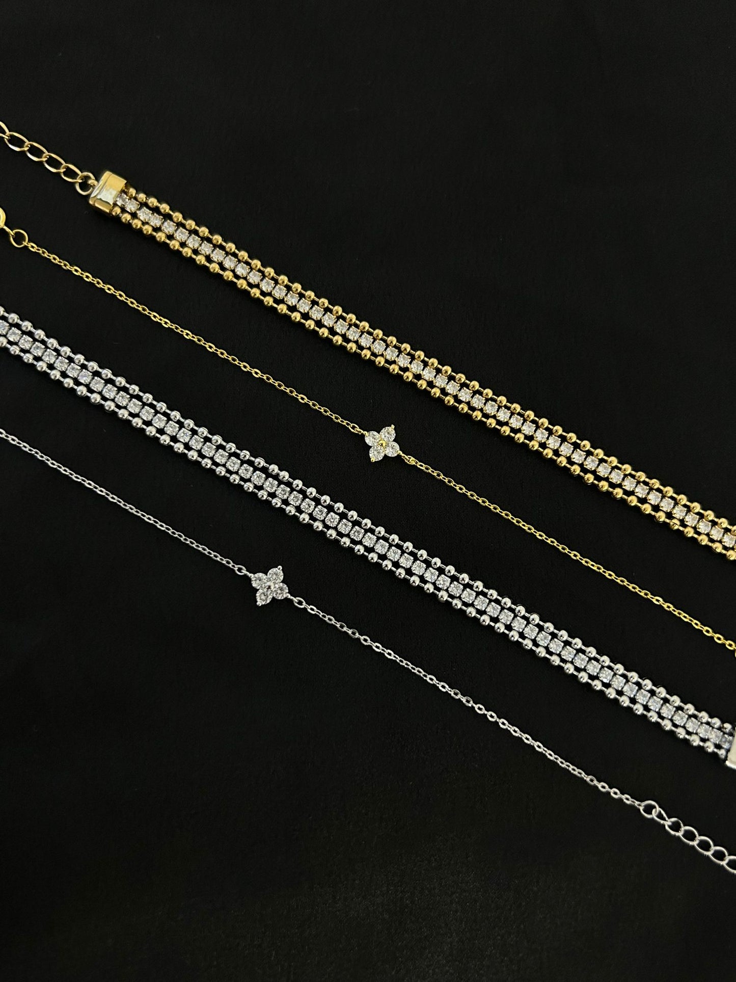 Evangeline bracelets ~ gold/silver