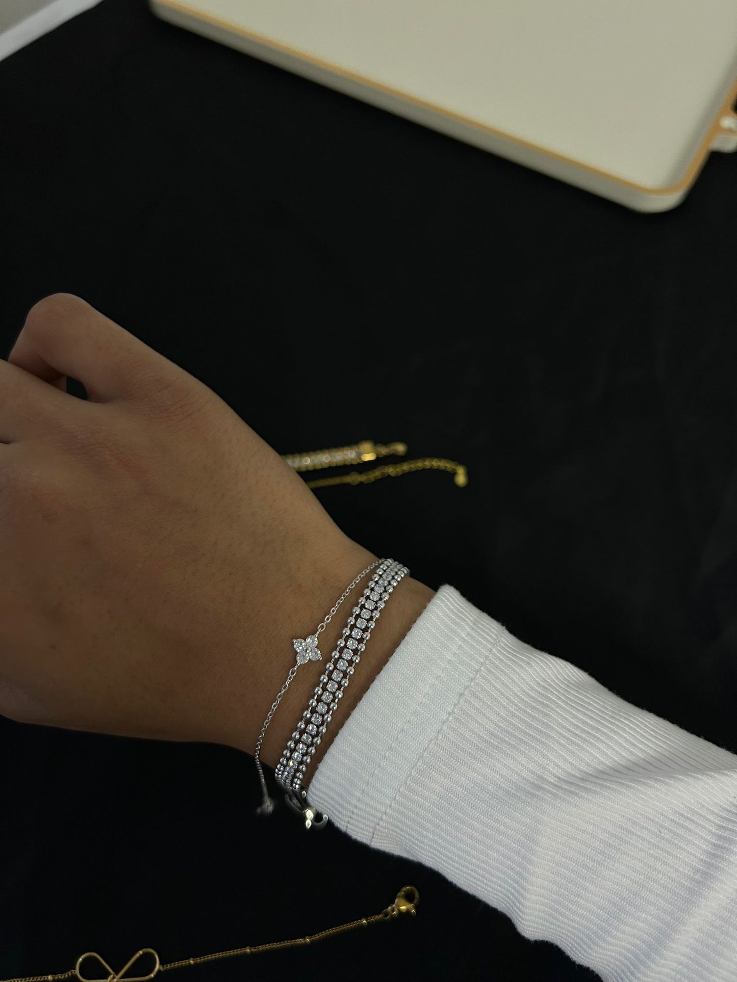 Evangeline bracelets ~ gold/silver