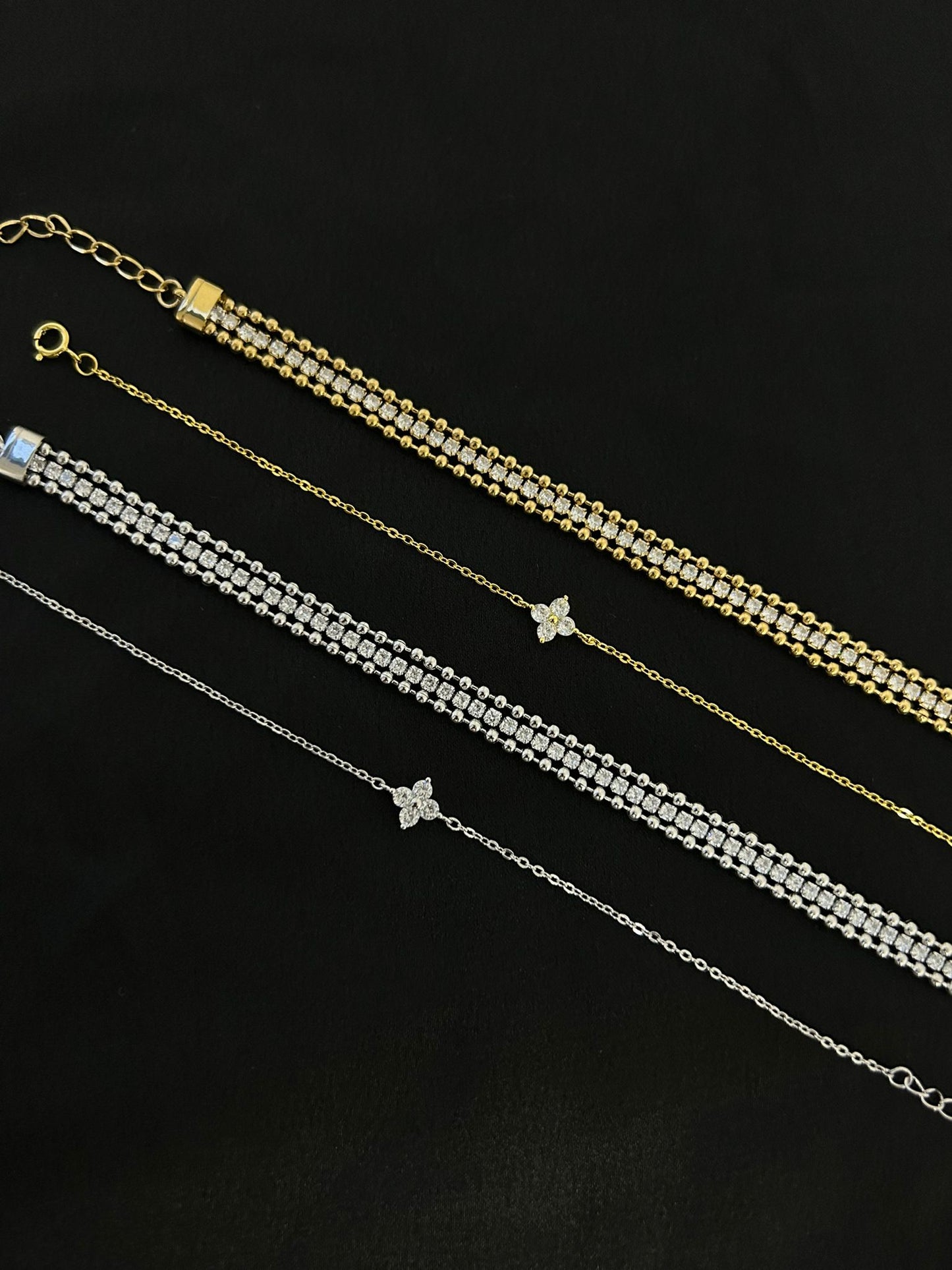 Evangeline bracelets ~ gold/silver