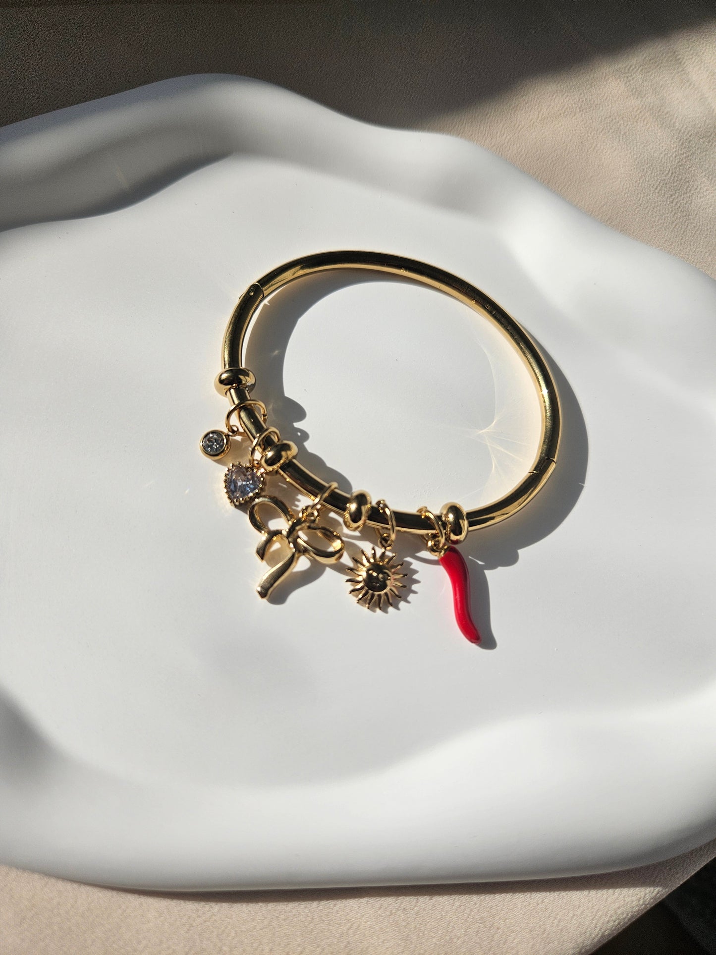 Pepper Charm Bangle