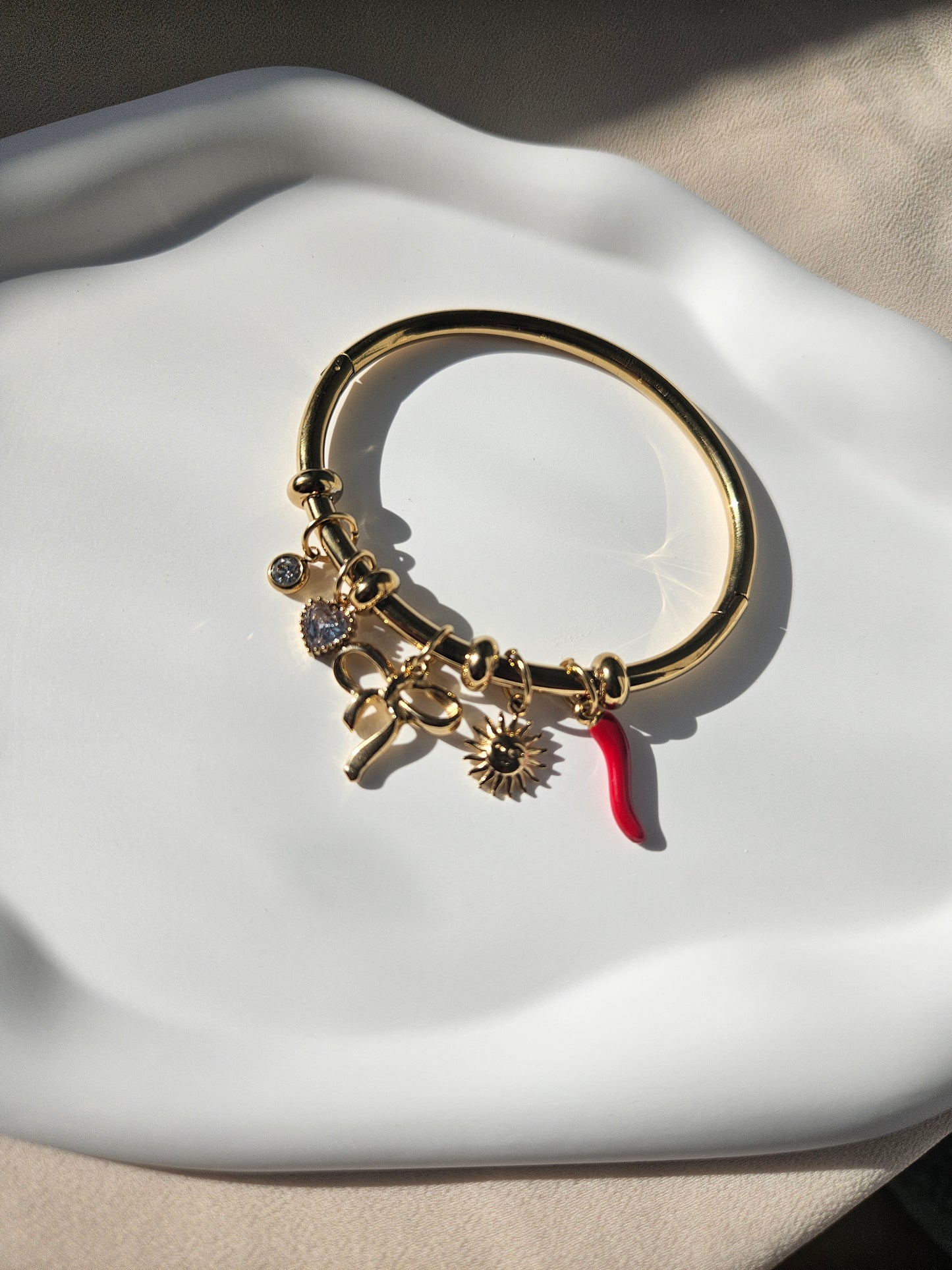 Pepper Charm Bangle