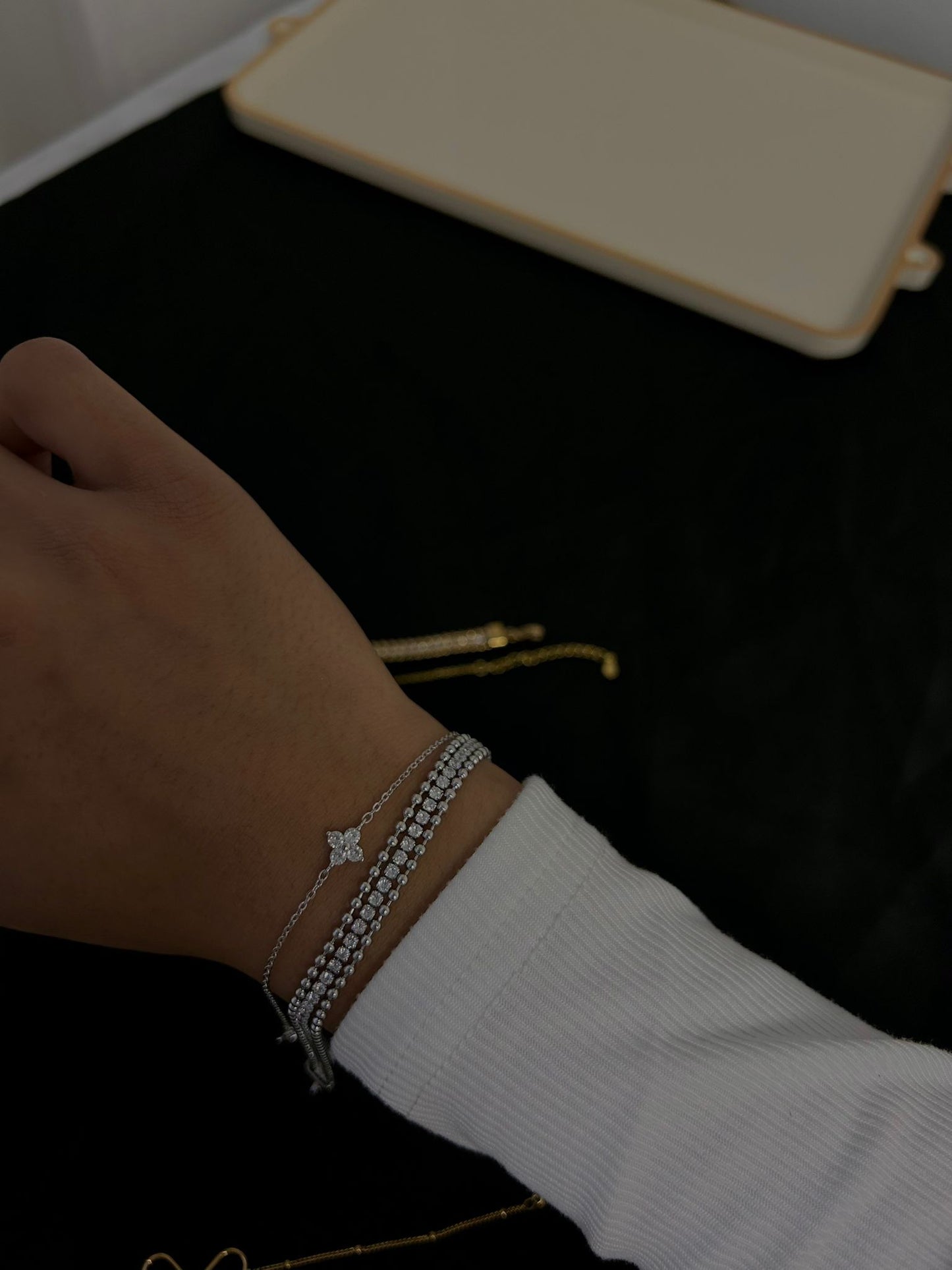Evangeline bracelets ~ gold/silver