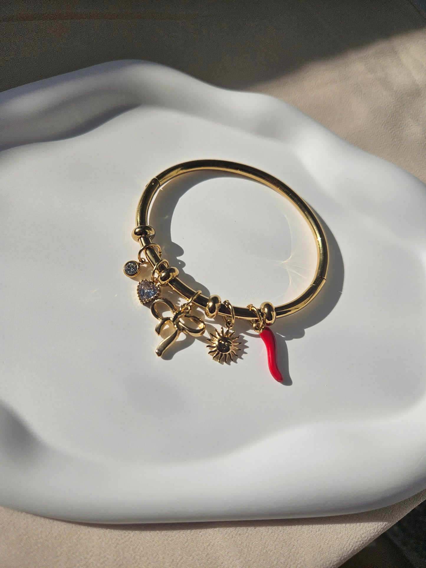 Pepper Charm Bangle