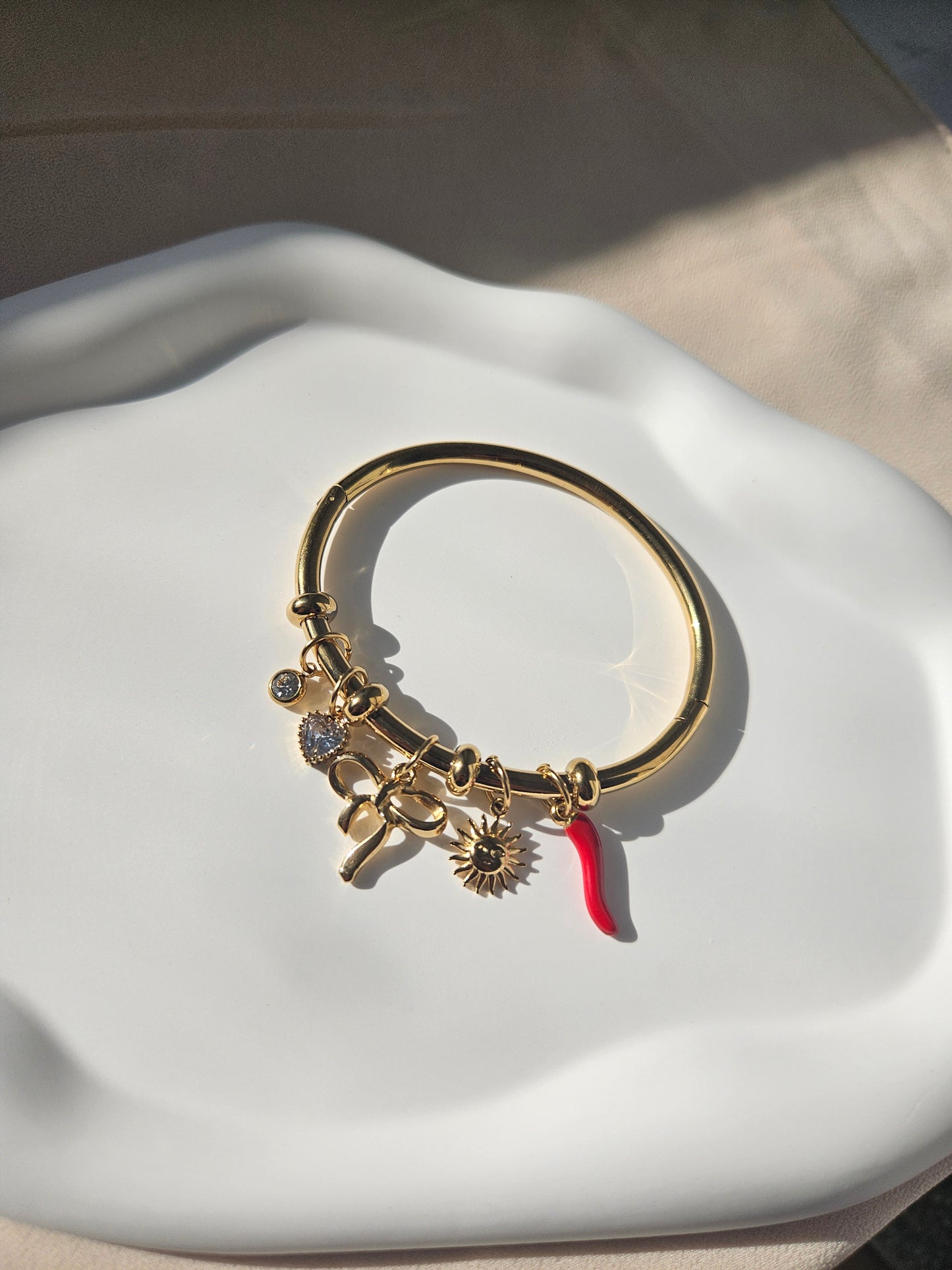 Pepper Charm Bangle