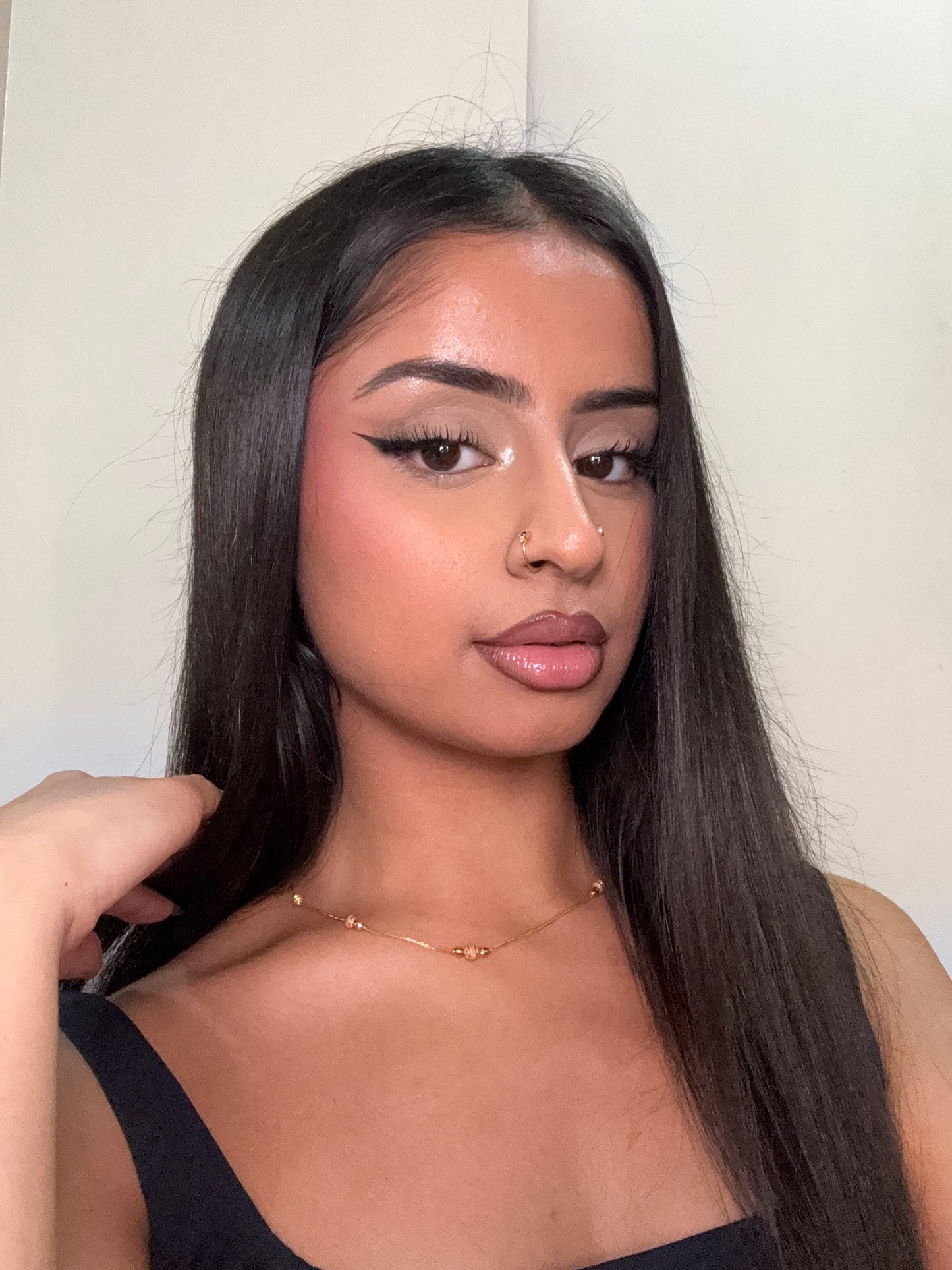 Royalty nose ring ~ gold