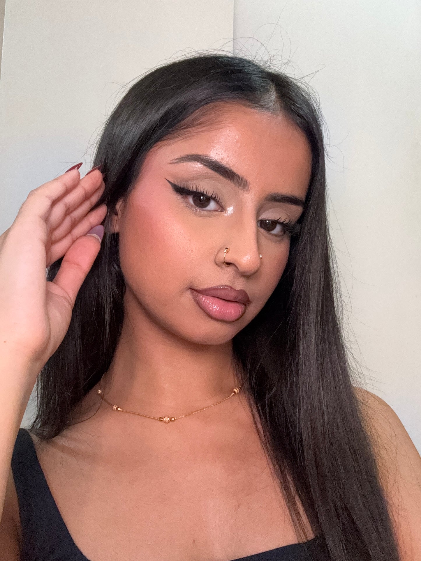 Royalty nose ring ~ gold