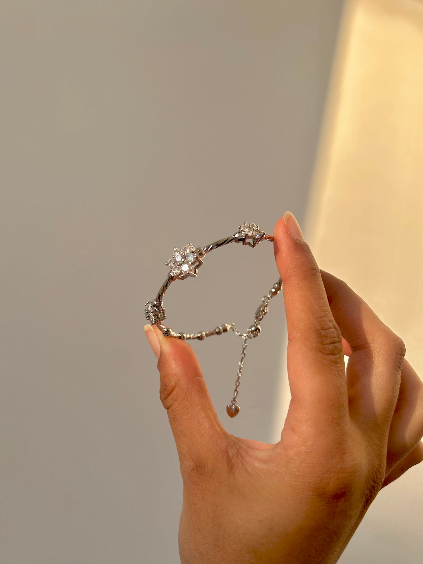 Aurora bangle ~ Silver