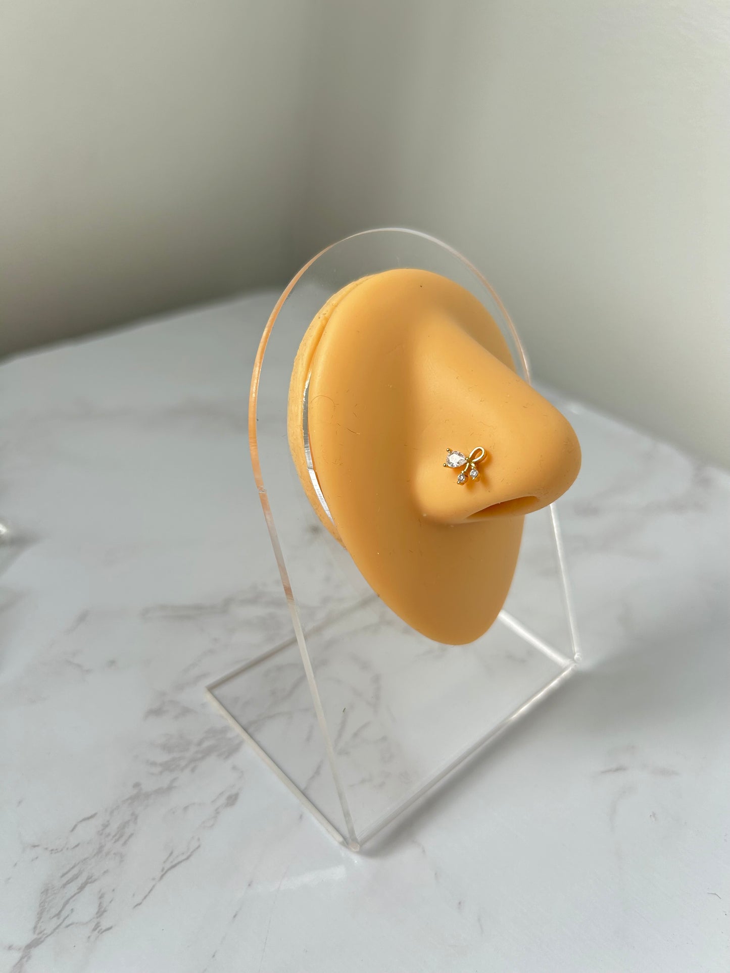 Miffy nose stud ~ gold