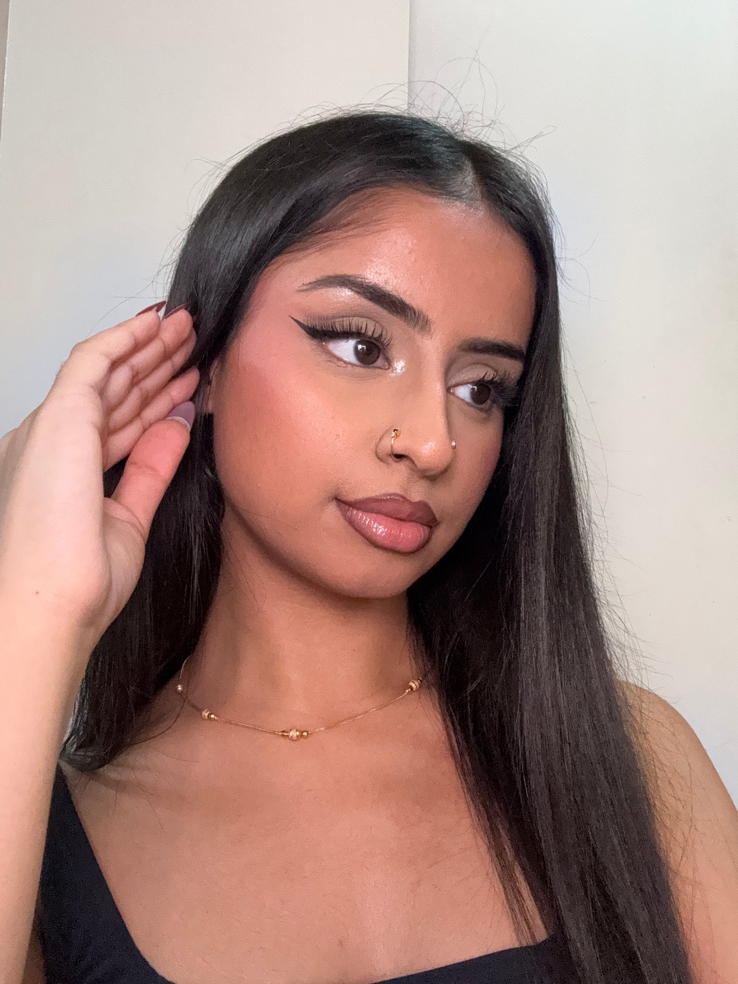 Royalty nose ring ~ gold