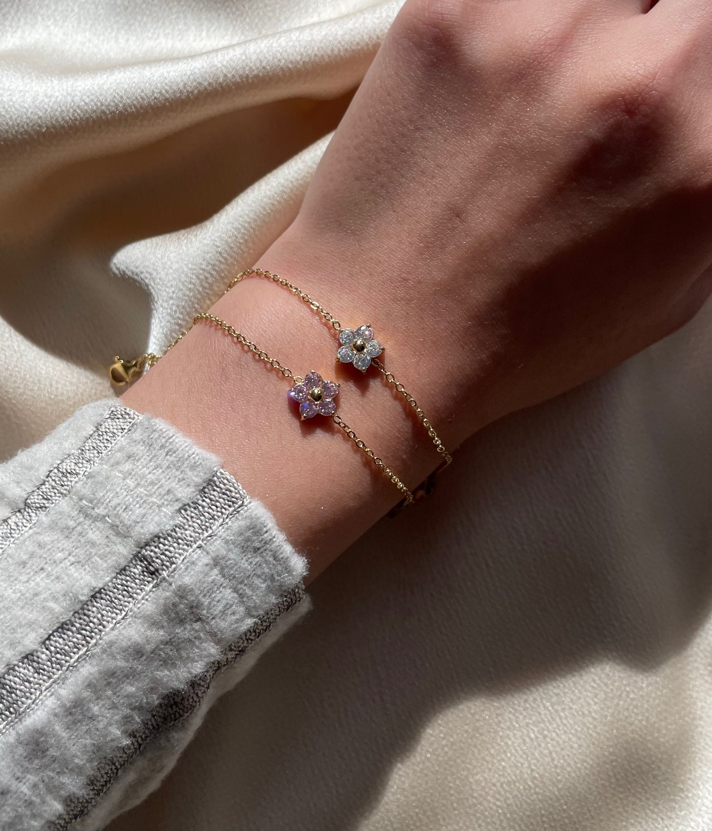 Sakura bracelet~ crystal clear