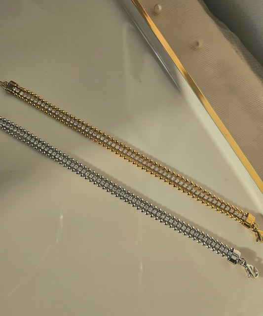 Jia bracelet ~ gold/silver
