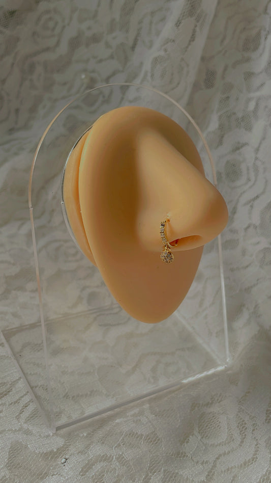 Moon nose ring (gold)