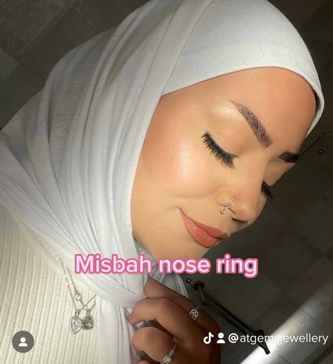 Misbah nose ring (silver)