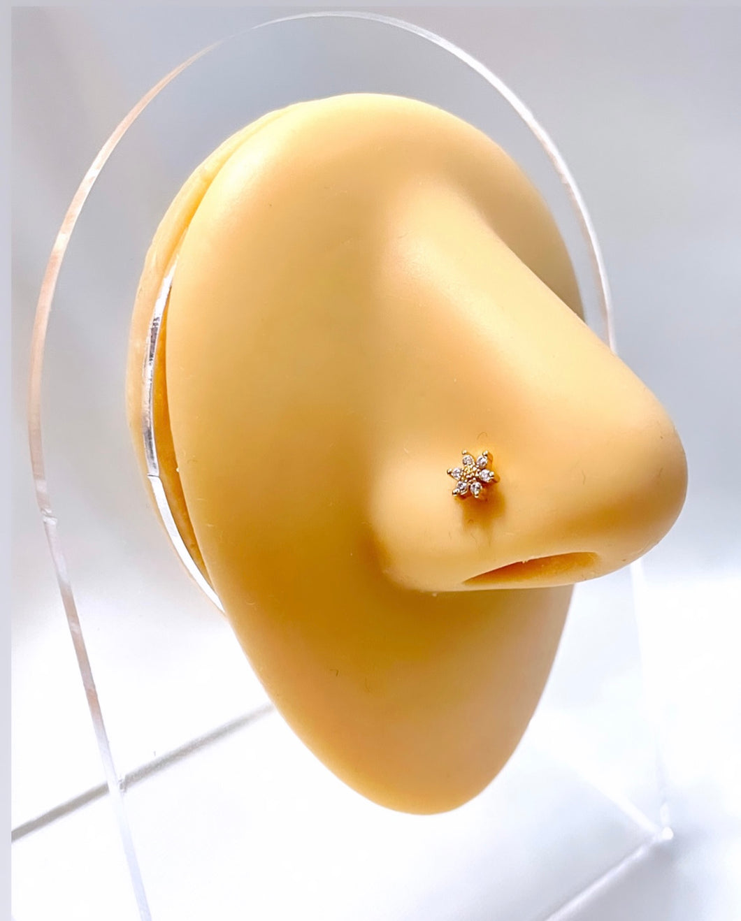 Flora nose stud (gold)