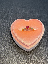 Load image into Gallery viewer, Lovestruck ring ~ dark pink-068
